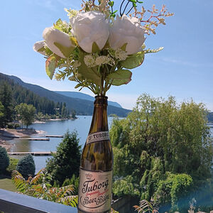Vintage Tuborg Bottle Bottle Canadian Brown Glass 338ml Home Decor Denmark